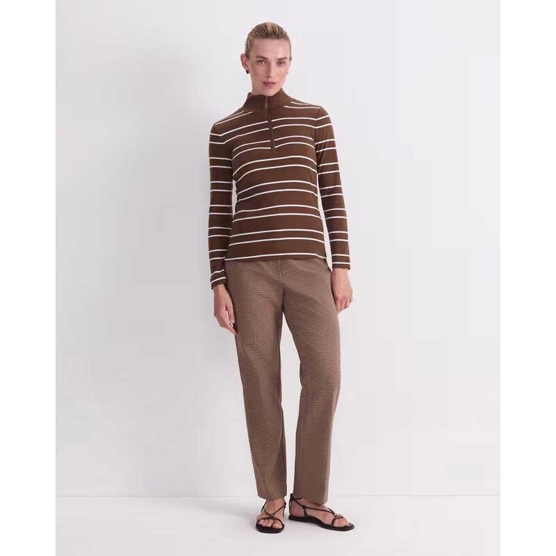 Sportscraft Lucy Stripe Zip Funnel Neck image number 3